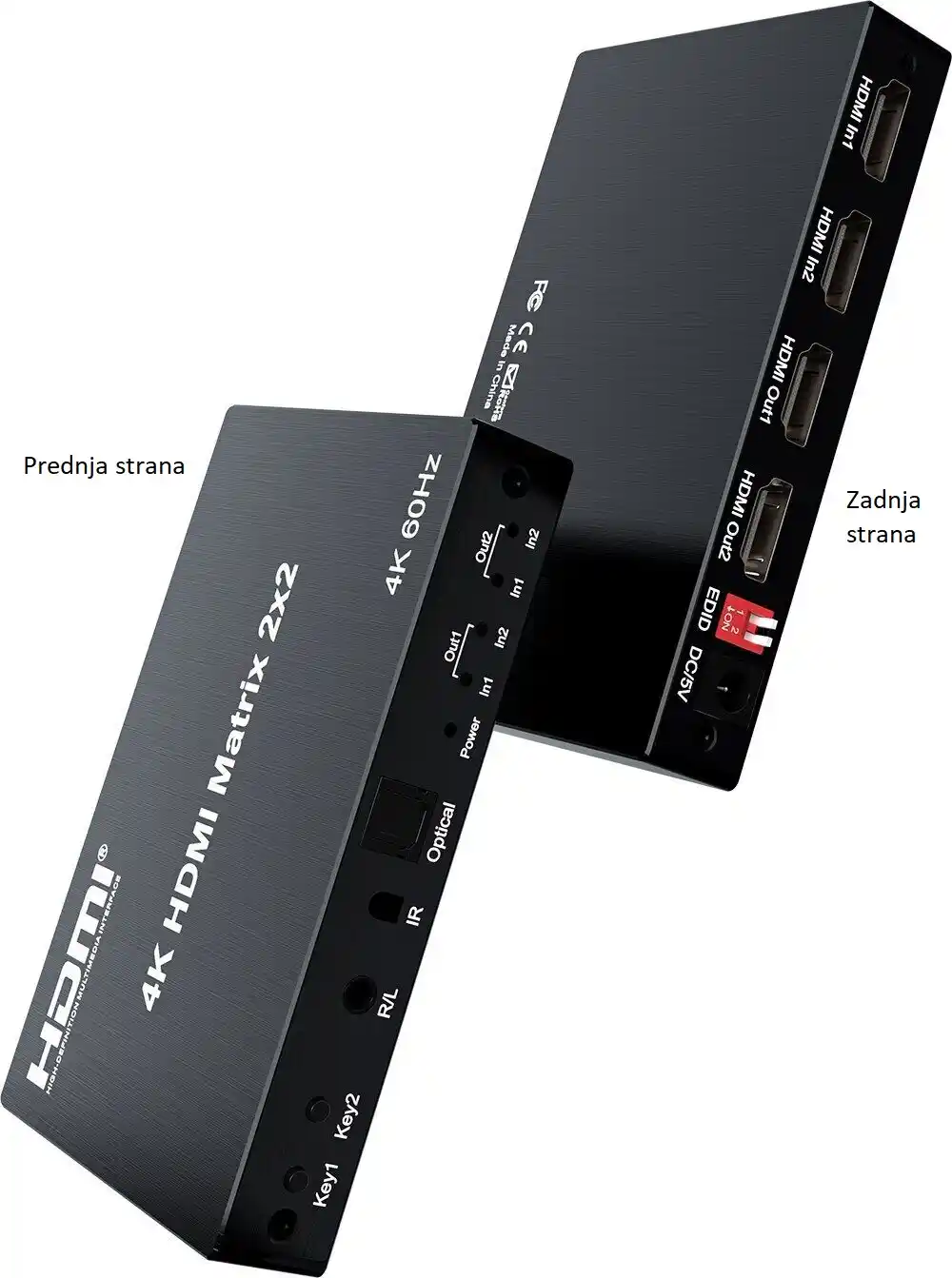 HDMI swich 4K Matrix 2×2 Kettz HM-K252 60Hz KVM svičevi SOPING.RS 43 HDMI swich 4K Matrix 2x2 Kettz HM-K252 60Hz - Слика 3