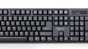 KBS-W-01 Gembird 2.4 GHz Slim Bezicni mis + tastatura US layout black