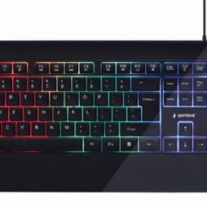 KB-UML-03 Gembird Rainbow multimedijalna tastatura sa pozadinskim osvetljenjem, US layout USB