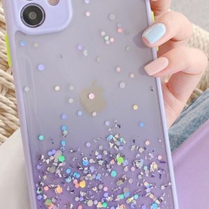 MCTK6-IPHONE 7 Plus/8 Plus * Furtrola 3D Sparkling star silicone Purple (139)