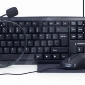 KBS-UO4-01 Gembird 4-in-1 office set, tastatura, slusalice, mis i podloga