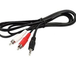 Kabl audio 3.5mm - 2xRCA 10m crni