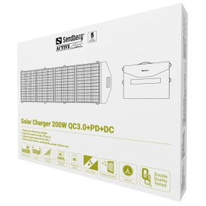 Solarni panel punjač Sandberg 420-82 200W QC3.0/PD/DC