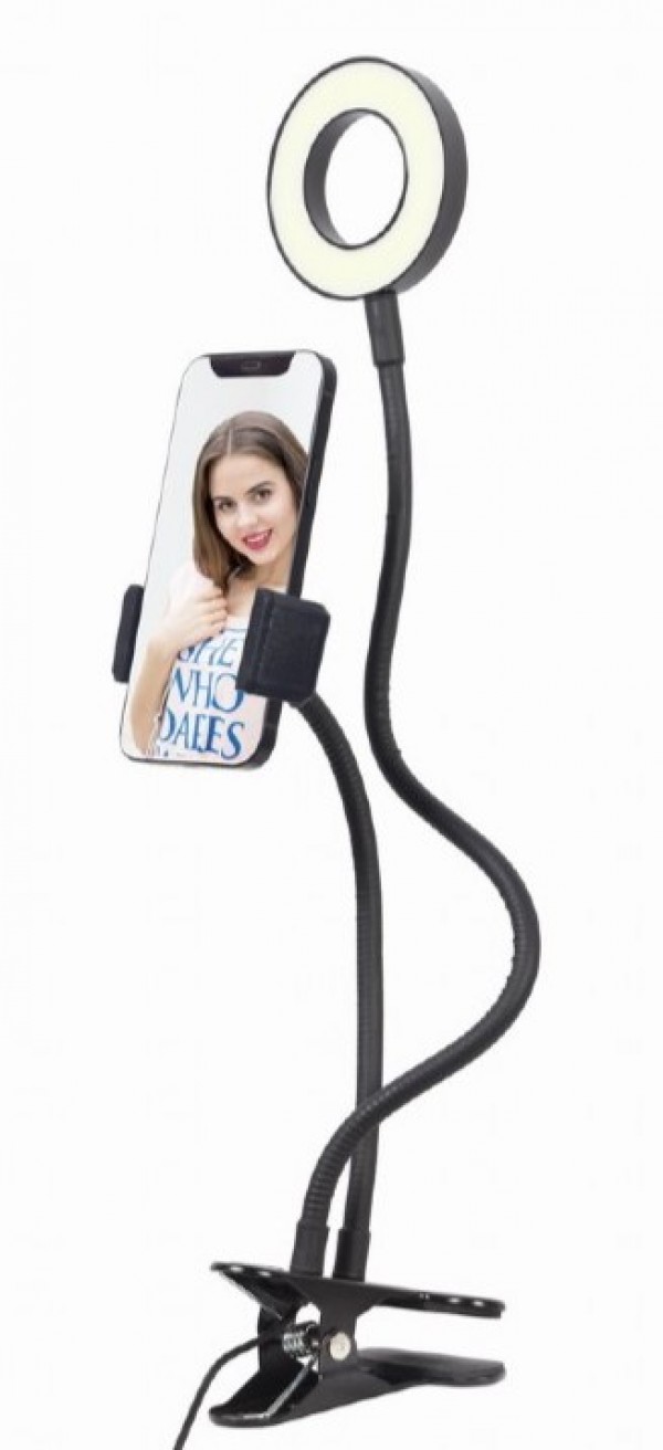 LED-RING4-PH-01 Gembird LED Selfi prsten sa drzacem za telefon Ostala oprema za mobilne telefone SOPING.RS 41 LED-RING4-PH-01 Gembird LED Selfi prsten sa drzacem za telefon