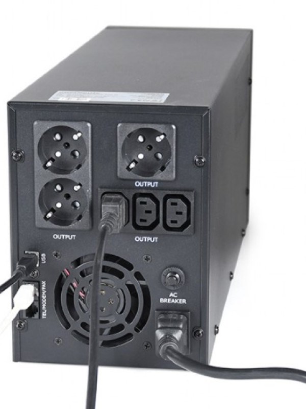 EG-UPS-036 Gembird UPS sa stabilizatorom 3000VA 1800W LCD UPS i ispravljači SOPING.RS 42 EG-UPS-036 Gembird UPS sa stabilizatorom 3000VA 1800W LCD - Слика 2