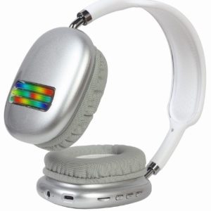 BHP-LED-02-W Gembird Bluetooth stereo Slualice sa mikrofonom Bt V5.0 400mAh/32Ohm, 2h Li-ion Bele