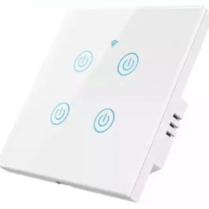 ZIGBEE-SMART-4 GANG-RSH-SP004-EU Gembird 4 Smart bezicna prekidaca,APP glasovna kontrola Glass Touch