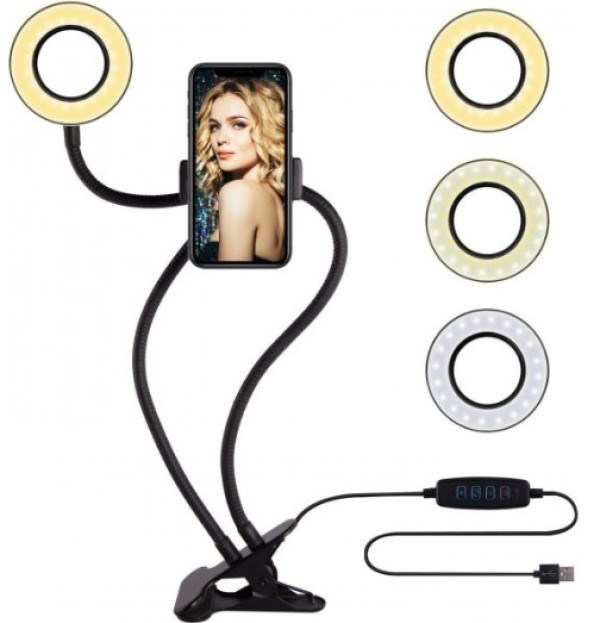 LED-RING4-PH-01 Gembird LED Selfi prsten sa drzacem za telefon Ostala oprema za mobilne telefone SOPING.RS 43 LED-RING4-PH-01 Gembird LED Selfi prsten sa drzacem za telefon - Слика 3