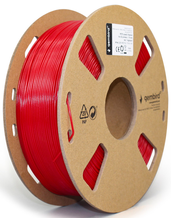 3DP-PETG1.75-01-R PETG Filament za 3D stampac 1.75mm, kotur 1KG RED Oprema za 3D štampače SOPING.RS 41 3DP-PETG1.75-01-R PETG Filament za 3D stampac 1.75mm, kotur 1KG RED