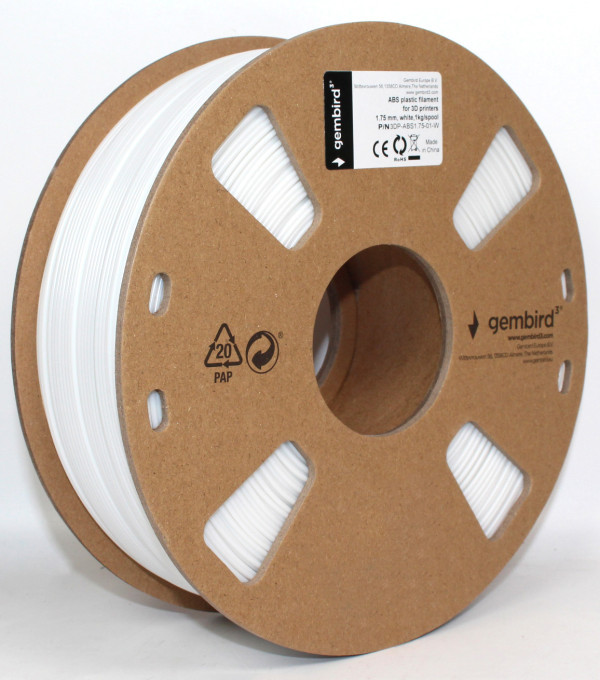 3DP-ABS1.75-01-W ABS Filament za 3D stampac 1.75mm, kotur 1KG WHITE Oprema za 3D štampače SOPING.RS 41 3DP-ABS1.75-01-W ABS Filament za 3D stampac 1.75mm, kotur 1KG WHITE