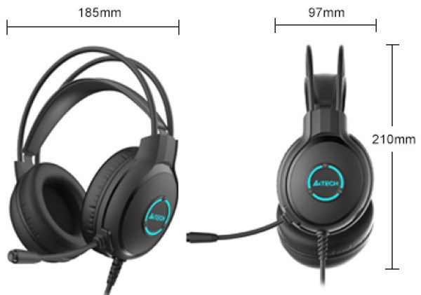 A4-FH300U A4Tech Fstyler gejmerske slusalice sa mikrofonom, 50mm/16ohm, USB Slušalice SOPING.RS 44 A4-FH300U A4Tech Fstyler gejmerske slusalice sa mikrofonom, 50mm/16ohm, USB - Слика 4