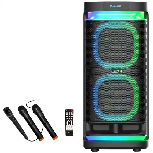 Karaoke sistem Lexa LX-701 1100W/2 x bežična/1 x žičani Zvučnici i audio uređaji SOPING.RS 41 Karaoke sistem Lexa LX-701 1100W/2 x bežična/1 x žičani