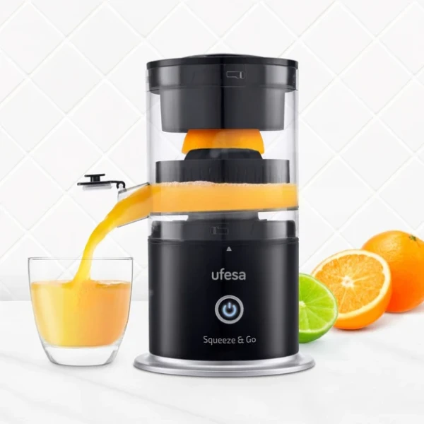 Cediljka za citruse Ufesa Squeeze&Go/punjivi/snaga 45W/crni Sokovnici SOPING.RS 43 Cediljka za citruse Ufesa Squeeze&Go/punjivi/snaga 45W/crni - Слика 3