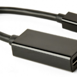 A-mDPM-DPF4K-01 Gembird 4K Mini DisplayPort to DisplayPort adapter cable, black A