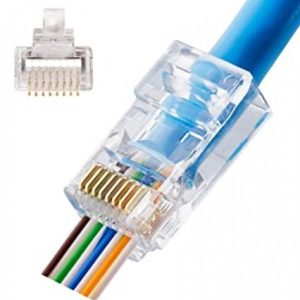 LC-PTF-01/100 CAT6 LAN UTP kategorije 6 EZ PROLAZNI KONEKTOR PNP88FZv2-R RJ45 (100 komada pakovanje)