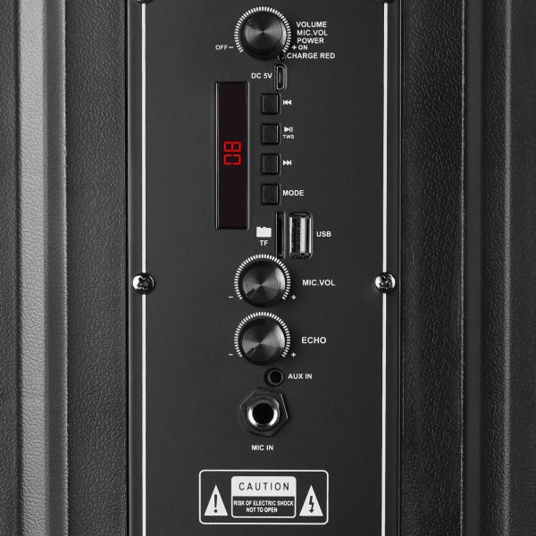 Zvucnik Mikado MD-BT609 20W, USB, Bluetooth, micro SD crni Zvučnici i audio uređaji SOPING.RS 44 Zvucnik Mikado MD-BT609 20W, USB, Bluetooth, micro SD crni - Слика 4