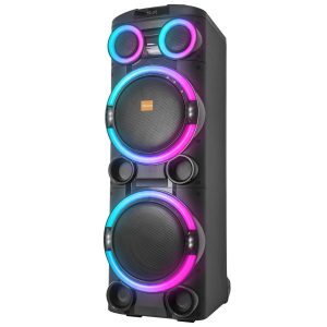 Zvucnik Mikado MD-104KP 200W, 12V 14000mAh USB, Bluetooth, micro SD crni