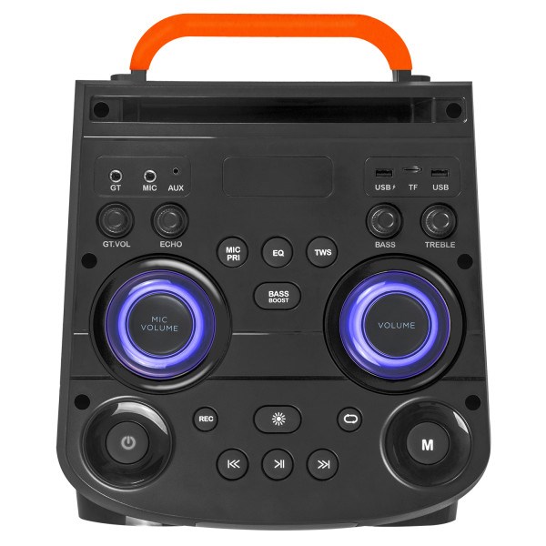 Zvucnik Mikado MD-103KP 200W, 12V 14000mAh USB, Bluetooth, micro SD crni Zvučnici i audio uređaji SOPING.RS 45 Zvucnik Mikado MD-103KP 200W, 12V 14000mAh USB, Bluetooth, micro SD crni - Слика 5