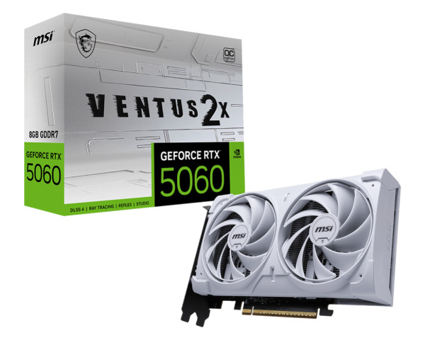 SVGA MSI RTX 5060 8GB Ventus White 2X OC GDDR7, V537-003R Grafičke karte SOPING.RS 41 SVGA MSI RTX 5060 8GB Ventus White 2X OC GDDR7, V537-003R