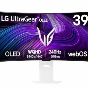 Monitor LG UltraGear 39GX90SA 39"/OLED,zakrivljen,21:9/3440x1440/240Hz/0,03ms GtG/HDMIx2,DP,USB/bela - 39GX90SA-W