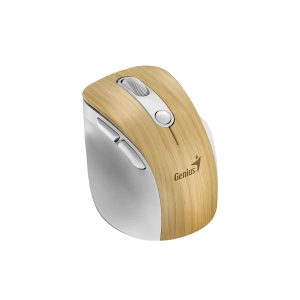 Ergo 9000S Pro Pearl White USB Bežični Pine Wood miš