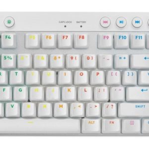 Logitech G PRO X TKL Lightspeed Gaming Keyboard, White, US, BT Tactile