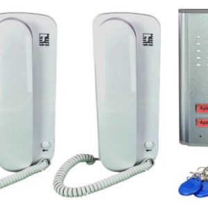 Teh Tel Zicni interfon sa RFID citacem SUPER STRONG 2, dve unutrasnje slusalice Interfoni SOPING.RS Teh Tel Zicni interfon sa RFID citacem SUPER STRONG 2, dve unutrasnje slusalice