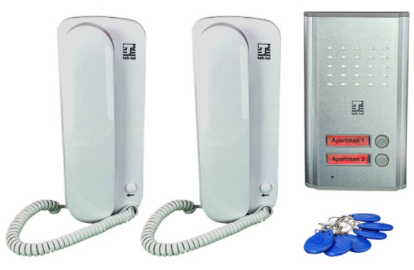 Teh Tel Zicni interfon sa RFID citacem SUPER STRONG 2, dve unutrasnje slusalice Interfoni SOPING.RS 41 Teh Tel Zicni interfon sa RFID citacem SUPER STRONG 2, dve unutrasnje slusalice