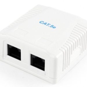 NCAC-2U5E-01 Gembird CAT5E UTP kutija za površinsku montažu sa 2 porta za RJ45
