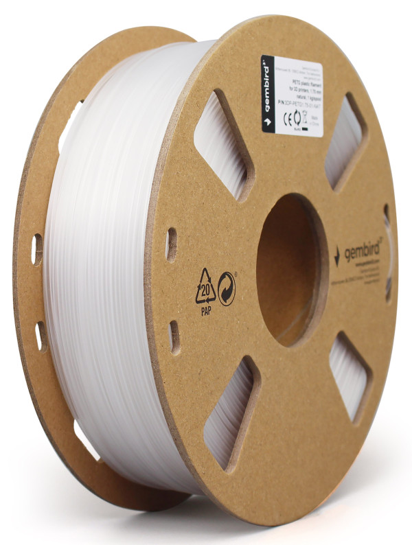 3DP-PETG1.75-01-W PETG Filament za 3D stampac 1.75mm, kotur 1KG WHITE Oprema za 3D štampače SOPING.RS 41 3DP-PETG1.75-01-W PETG Filament za 3D stampac 1.75mm, kotur 1KG WHITE