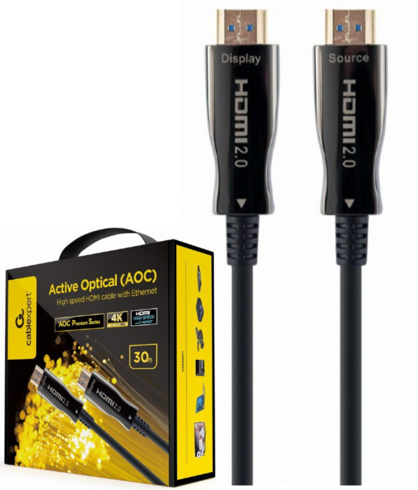 CCBP-HDMI-AOC-30M-02 Gembird Active Optical (AOC) High speed HDMI cable with Ethernet Premium 30m HDMI kablovi SOPING.RS 41 CCBP-HDMI-AOC-30M-02 Gembird Active Optical (AOC) High speed HDMI cable with Ethernet Premium 30m