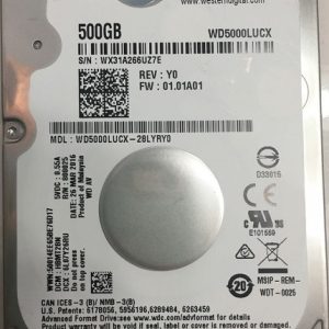 HDD 2.5 ** 500GB WD5000LUCX WD 16MB 5400RPM SATA 7mm