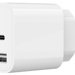 TA-UC-2AC12-01 Gembird USB punjac, 2-port USB-A+ USB-C, 2.4 A, white