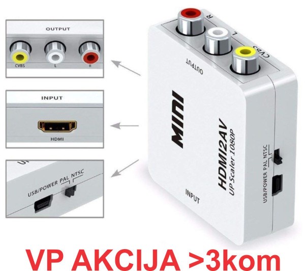 A-HDMI-AV-Mini ** Gembird input HDMI to AV (903) (360) HDMI adapteri SOPING.RS 46 A-HDMI-AV-Mini ** Gembird input HDMI to AV (903) (360) - Слика 6