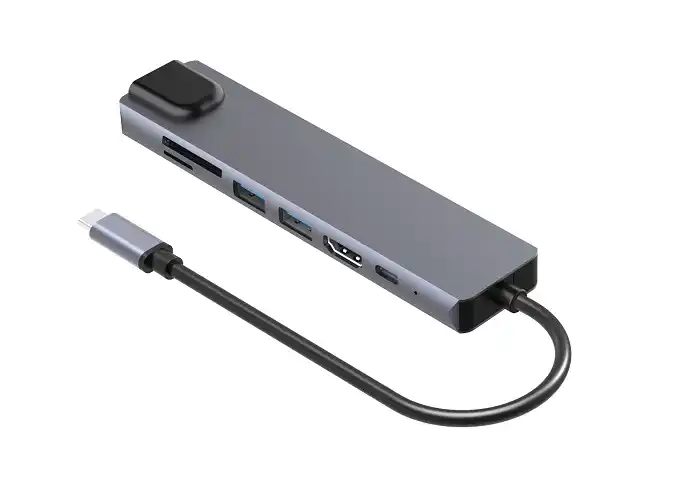 Adapter konverter TIP C 7/1 USB 3.0×2/Ethernet RJ45 /HDMI 4K 30HZ/PD/SD/TF USB adapteri SOPING.RS 43 Adapter konverter TIP C 7/1 USB 3.0x2/Ethernet RJ45 /HDMI 4K 30HZ/PD/SD/TF - Слика 3