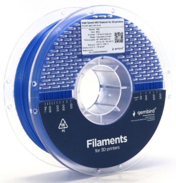 3DP-ABS1.75HY-01-B ABS filament velike brzine za 3D stampac 1.75mm, kotur 1KG BLUE Oprema za 3D štampače SOPING.RS 42 3DP-ABS1.75HY-01-B ABS filament velike brzine za 3D stampac 1.75mm, kotur 1KG BLUE - Слика 2