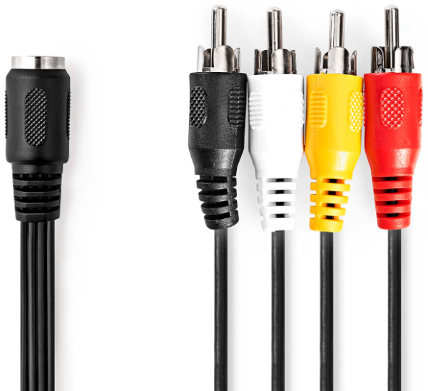 CAGL20475BK02 DIN Audio Kabl, DIN 5-Pin Zenski, 4x RCA Muski, Niklovan, 0.20 m, Okrugli, PVC, Crni Audio kablovi SOPING.RS 41 CAGL20475BK02 DIN Audio Kabl, DIN 5-Pin Zenski, 4x RCA Muski, Niklovan, 0.20 m, Okrugli, PVC, Crni