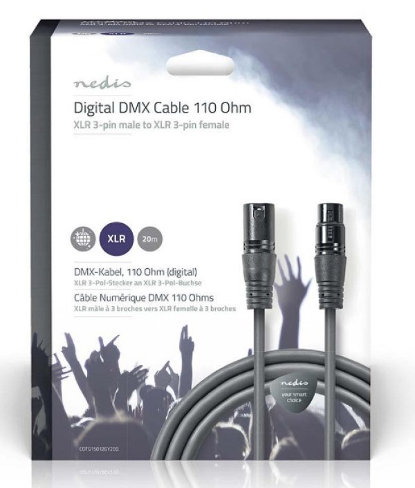 COTG15012GY200 DMX Adapter Cable XLR 3-Pin muski na XLR 3-Pin zenski, Nickel Plated, 20m, Round, PVC Ostali kablovi SOPING.RS 45 COTG15012GY200 DMX Adapter Cable XLR 3-Pin muski na XLR 3-Pin zenski, Nickel Plated, 20m, Round, PVC - Слика 5
