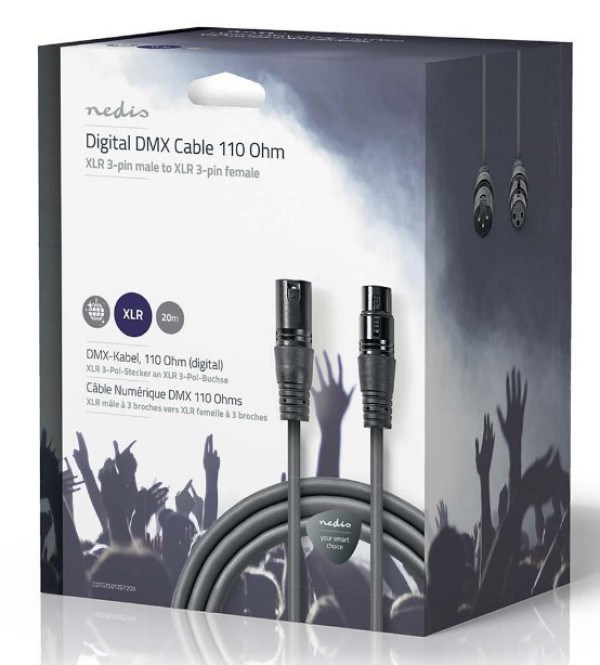 COTG15012GY200 DMX Adapter Cable XLR 3-Pin muski na XLR 3-Pin zenski, Nickel Plated, 20m, Round, PVC Ostali kablovi SOPING.RS 42 COTG15012GY200 DMX Adapter Cable XLR 3-Pin muski na XLR 3-Pin zenski, Nickel Plated, 20m, Round, PVC - Слика 2