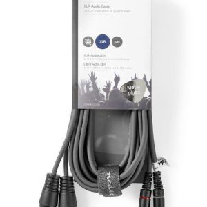 COTH15210GY30 Balanced Audio Cable 2x XLR 3-Pin muski na 2x RCA muski, 3m, PVC, Dark Grey Audio kablovi SOPING.RS COTH15210GY30 Balanced Audio Cable 2x XLR 3-Pin muski na 2x RCA muski, 3m, PVC, Dark Grey