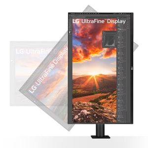 Monitor LG ERGO 32UN880K-B 31.5"/IPS/3840x2160/60Hz/5ms GtG/HDMIx2,DP,USB/pivot,visina/VESA/zvucnici - 32UN880K-B