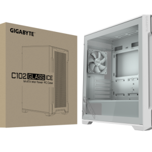 White, Mini ITX / Micro ATX, Bočna stranica od kaljenog stakla, 2x USB 3.0 priključka na I/O panelu, - GB-C102GI