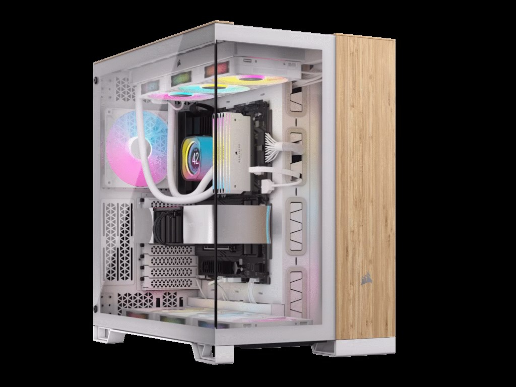 Kucište CORSAIR 6500X Mid-Tower/dve komore/kaljeno staklo/bez napajanja/bela/bambus drvo Kućišta računara SOPING.RS 49 Kucište CORSAIR 6500X Mid-Tower/dve komore/kaljeno staklo/bez napajanja/bela/bambus drvo - Слика 9