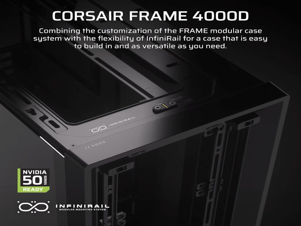 Kucište CORSAIR FRAME 4000D Mid-Tower/ATX/kaljeno staklo/bez napajanja/crna Kućišta računara SOPING.RS 45 Kucište CORSAIR FRAME 4000D Mid-Tower/ATX/kaljeno staklo/bez napajanja/crna - Слика 5