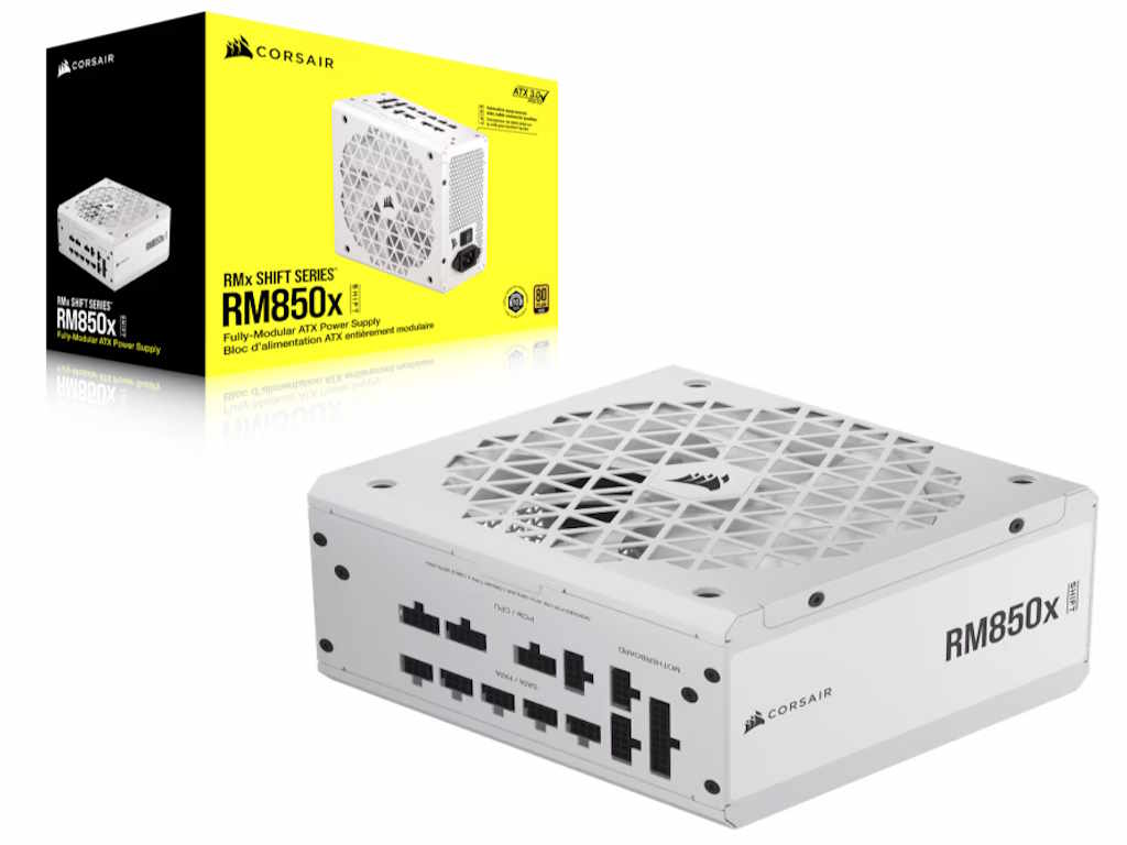 Napajanje CORSAIR SHIFT RM850x 750W/modularno/ATX/80+Gold/bela Napajanja SOPING.RS 41 Napajanje CORSAIR SHIFT RM850x 750W/modularno/ATX/80+Gold/bela