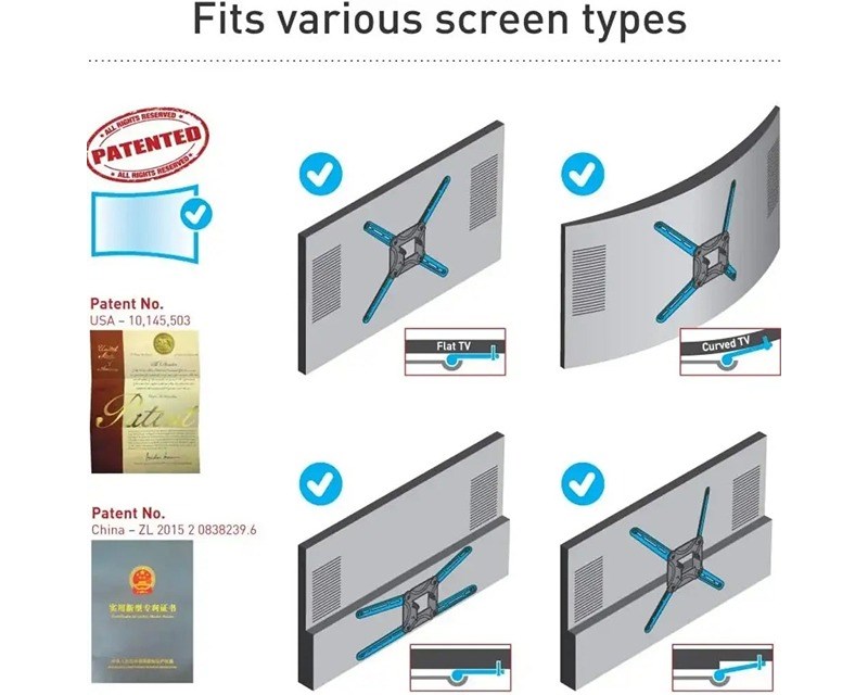3500.W LCD TV plafonski nosač do 65 inča za ravne i zakrivljene televizore beli TV i video oprema SOPING.RS 46 3500.W LCD TV plafonski nosač do 65 inča za ravne i zakrivljene televizore beli - Слика 6