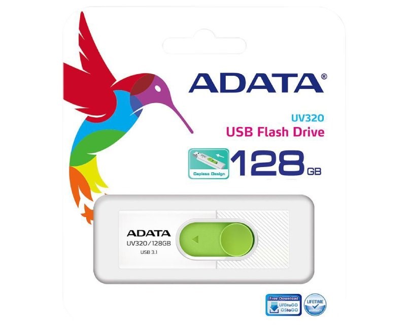 128GB 3.1 AUV320-128G-RWHGN belo zeleni USB Flash SOPING.RS 43 128GB 3.1 AUV320-128G-RWHGN belo zeleni - Слика 3