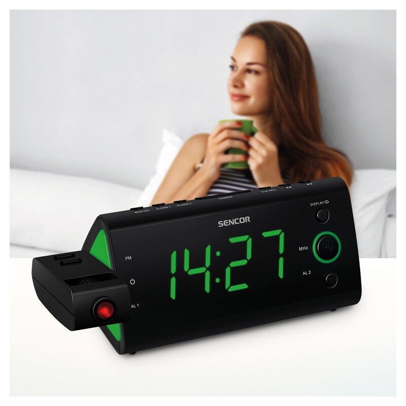 Digitalni sat sa alarmom SENCOR SRC 330 GN zeleni Kućni satovi SOPING.RS 43 Digitalni sat sa alarmom SENCOR SRC 330 GN zeleni - Слика 3