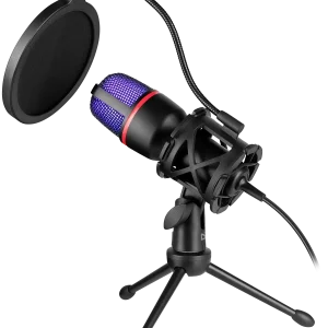 Gaming stream mikrofon Defender Forte GMC 300 3.5mm 1.5m kabl ljubicasti