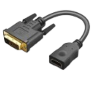 Adapter Stars Solutions DVI na HDMI crni